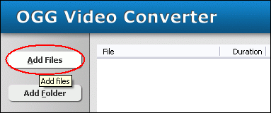 Click "Add Files"