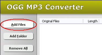 Click "Add Files" Button