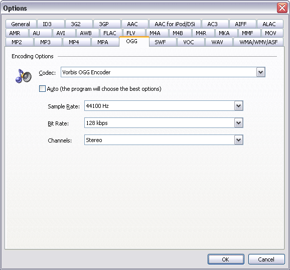 OGG Options